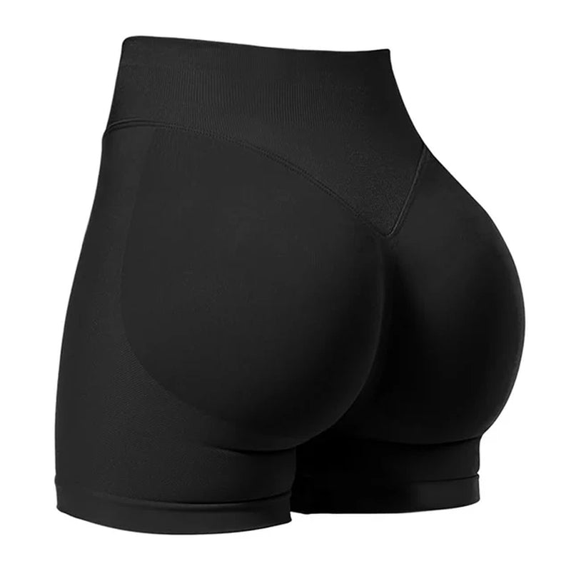 4.5''Shorts Seamless Low Ribbed Waistband Gym Shorts Scrunch Bum Yoga Shorts Booty High Stretch Running Bike Shorts