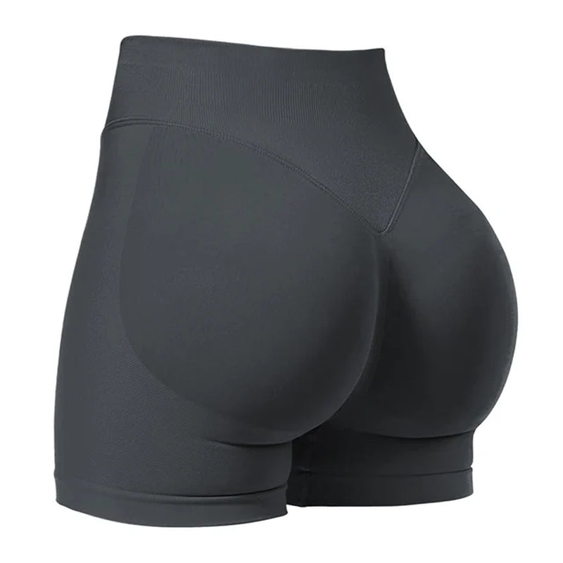 4.5''Shorts Seamless Low Ribbed Waistband Gym Shorts Scrunch Bum Yoga Shorts Booty High Stretch Running Bike Shorts