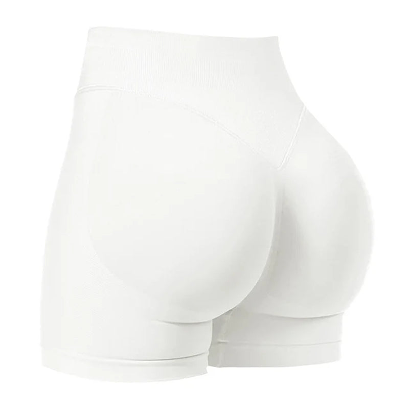 4.5''Shorts Seamless Low Ribbed Waistband Gym Shorts Scrunch Bum Yoga Shorts Booty High Stretch Running Bike Shorts