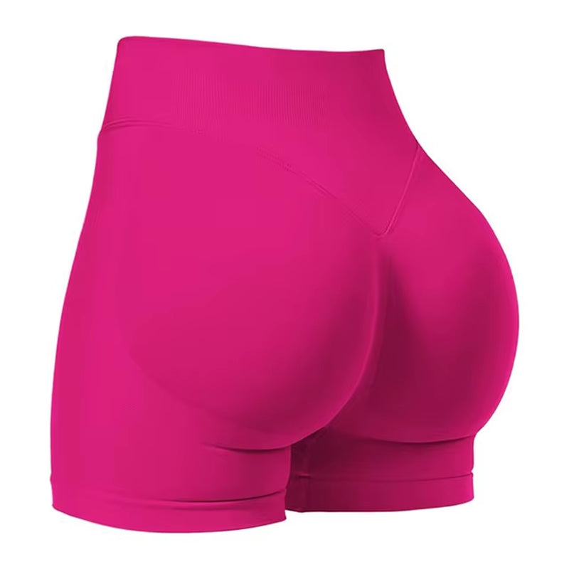 4.5''Shorts Seamless Low Ribbed Waistband Gym Shorts Scrunch Bum Yoga Shorts Booty High Stretch Running Bike Shorts