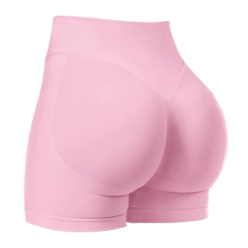 4.5''Shorts Seamless Low Ribbed Waistband Gym Shorts Scrunch Bum Yoga Shorts Booty High Stretch Running Bike Shorts