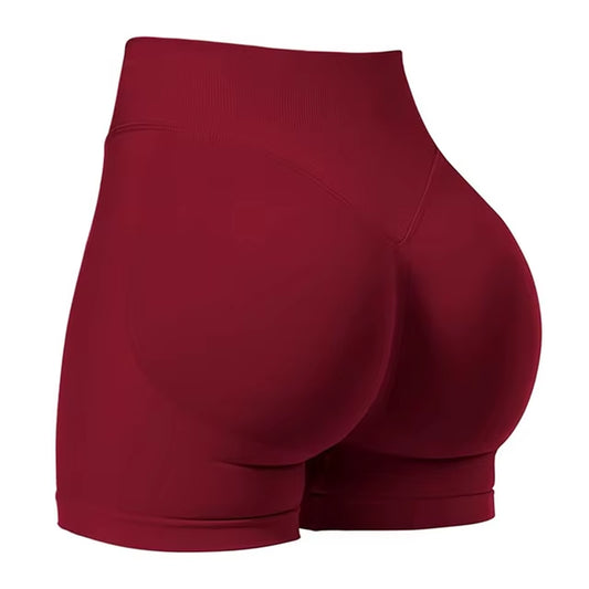 4.5''Shorts Seamless Low Ribbed Waistband Gym Shorts Scrunch Bum Yoga Shorts Booty High Stretch Running Bike Shorts